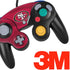 NFL San Francisco 49ers Double Vision Nintendo GameCube Controller Skin