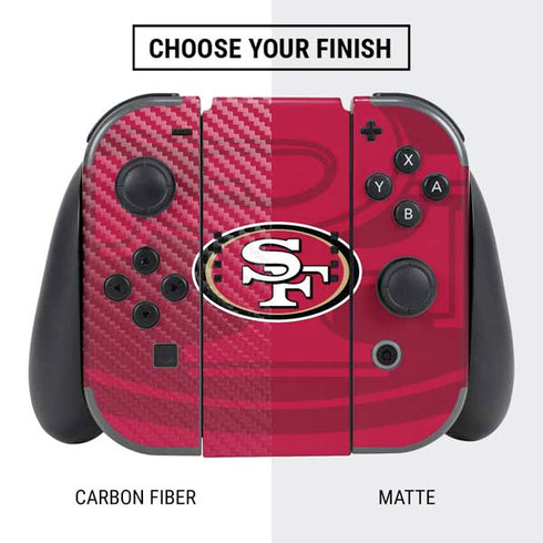 NFL San Francisco 49ers Double Vision Nintendo Switch Bundle Skin