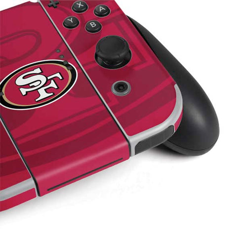 NFL San Francisco 49ers Double Vision Nintendo Switch OLED (2021) Skin