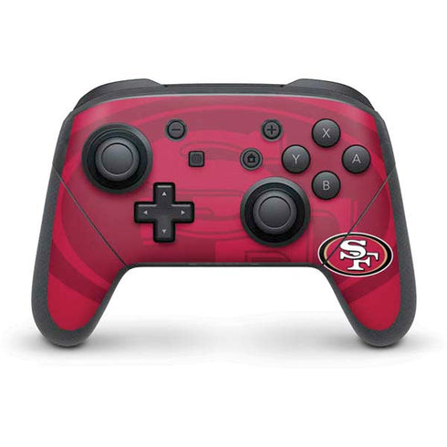NFL San Francisco 49ers Double Vision Nintendo Switch Pro Controller Skin