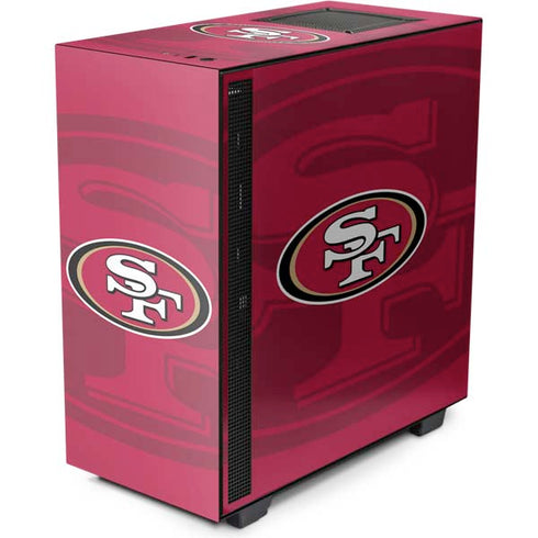 NFL San Francisco 49ers Double Vision NZXT H510 Compact ATX Mid-Tower Case Skin