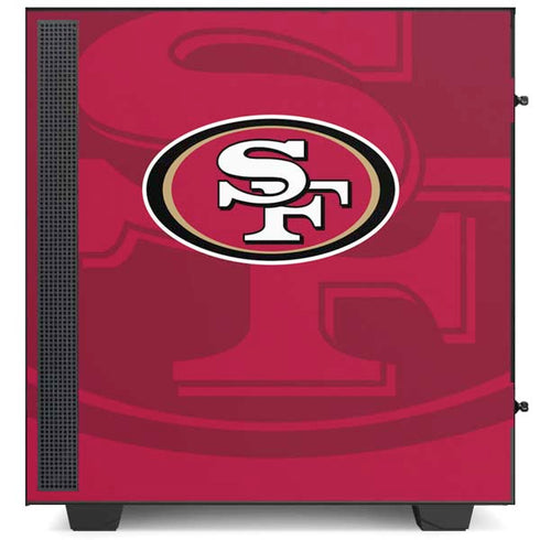 NFL San Francisco 49ers Double Vision NZXT H510 Compact ATX Mid-Tower Case Skin