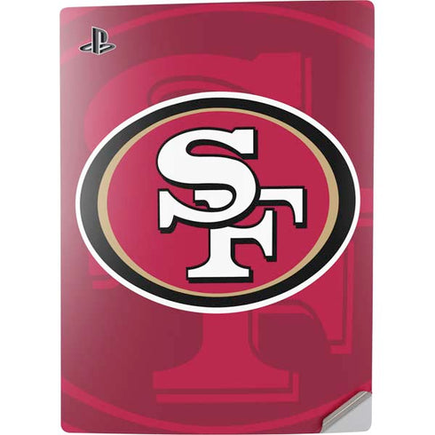 NFL San Francisco 49ers Double Vision PS5 Digital Edition Console Skin