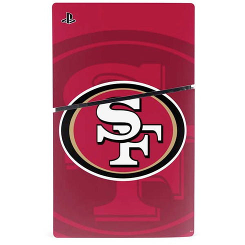 NFL San Francisco 49ers Double Vision PS5 Slim Disk Console Skin