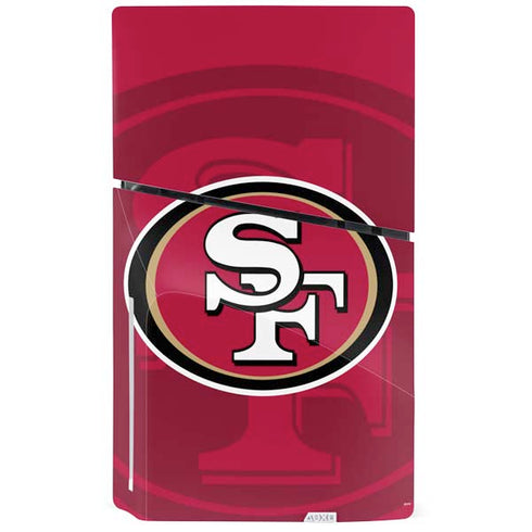 NFL San Francisco 49ers Double Vision PS5 Slim Disk Console Skin