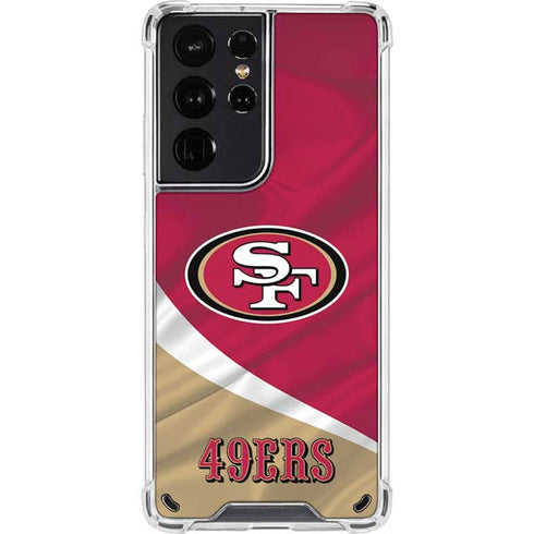 NFL San Francisco 49ers Galaxy S21 Ultra 5G Clear Case