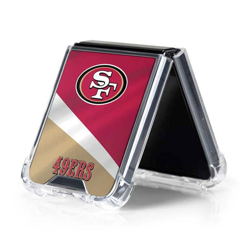 NFL San Francisco 49ers Galaxy Z Flip5 5G Clear Case
