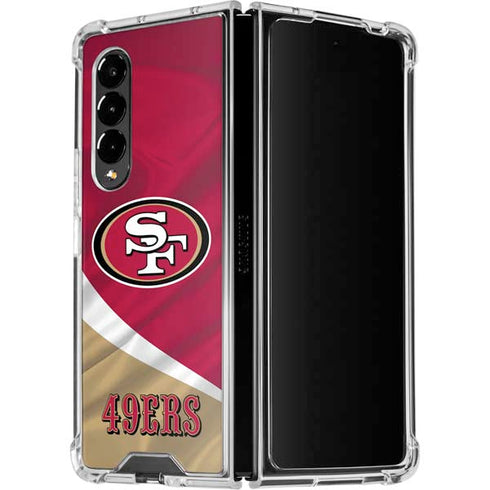 NFL San Francisco 49ers Galaxy Z Fold4 5G Clear Case