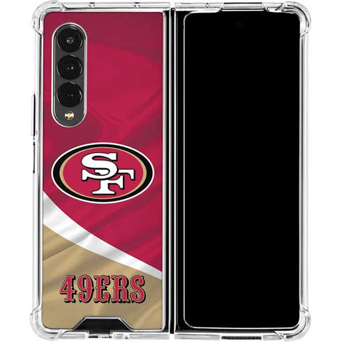 NFL San Francisco 49ers Galaxy Z Fold4 5G Clear Case