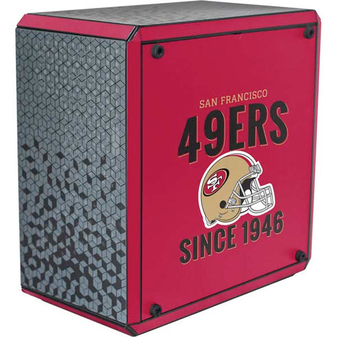 NFL San Francisco 49ers Helmet Cooler Master MasterBox Q300L Mini Tower Skin