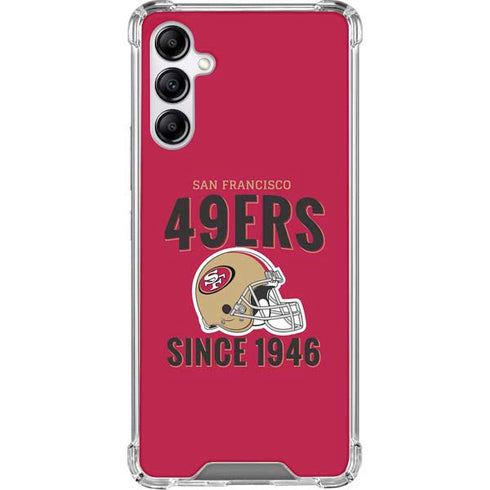 NFL San Francisco 49ers Helmet Galaxy A15 5G Clear Case