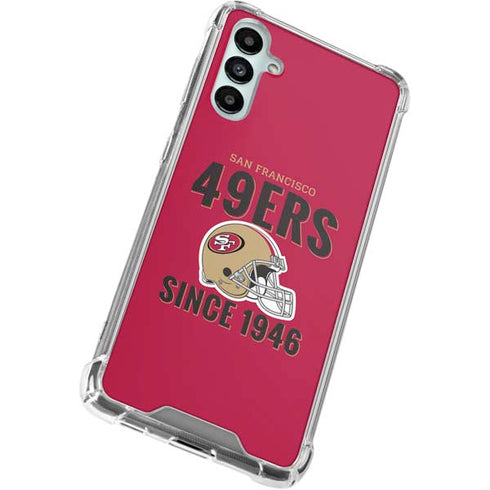 NFL San Francisco 49ers Helmet Galaxy A15 5G Clear Case