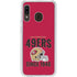 NFL San Francisco 49ers Helmet Galaxy A20 Clear Case