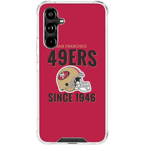 NFL San Francisco 49ers Helmet Galaxy A54 5G Clear Case