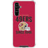 NFL San Francisco 49ers Helmet Galaxy A54 5G Clear Case