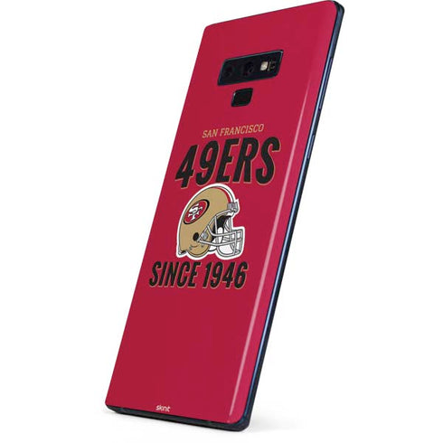 NFL San Francisco 49ers Helmet Galaxy Note 9 Skin