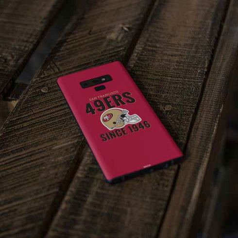 NFL San Francisco 49ers Helmet Galaxy Note 9 Skin