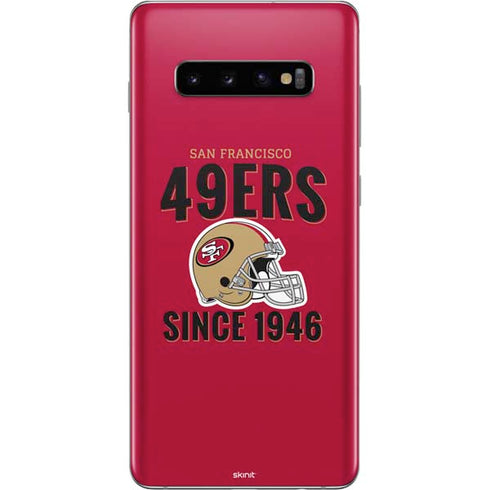 NFL San Francisco 49ers Helmet Galaxy S10 Plus Skin