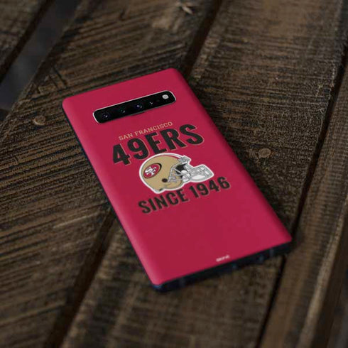 NFL San Francisco 49ers Helmet Galaxy S10 Plus Skin