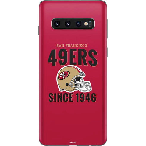 NFL San Francisco 49ers Helmet Galaxy S10 Skin
