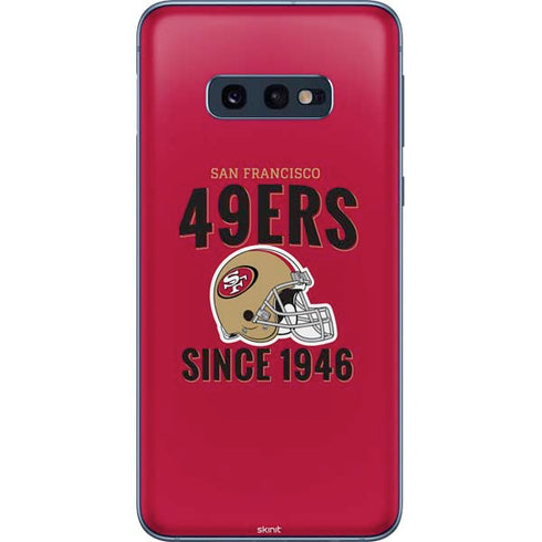 NFL San Francisco 49ers Helmet Galaxy S10e Skin