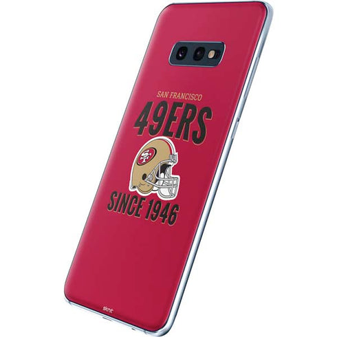 NFL San Francisco 49ers Helmet Galaxy S10e Skin