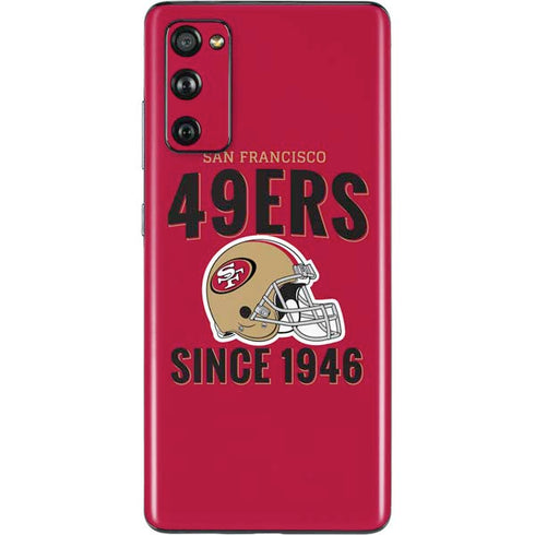 NFL San Francisco 49ers Helmet Galaxy S20 Fan Edition Skin