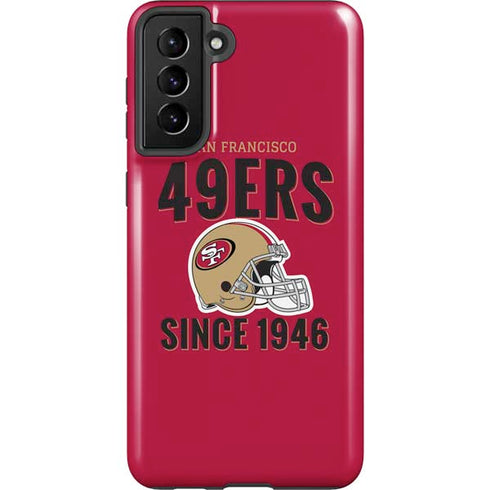 NFL San Francisco 49ers Helmet Galaxy S21 FE Pro Case