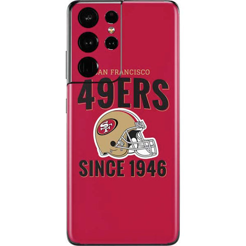 NFL San Francisco 49ers Helmet Galaxy S21 Ultra 5G Skin