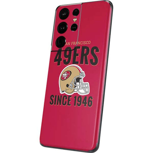 NFL San Francisco 49ers Helmet Galaxy S21 Ultra 5G Skin