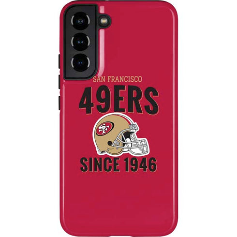 NFL San Francisco 49ers Helmet Galaxy S22 Plus Pro Case