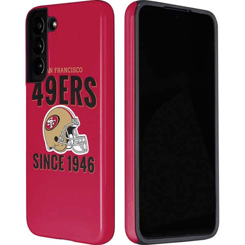 NFL San Francisco 49ers Helmet Galaxy S22 Plus Pro Case
