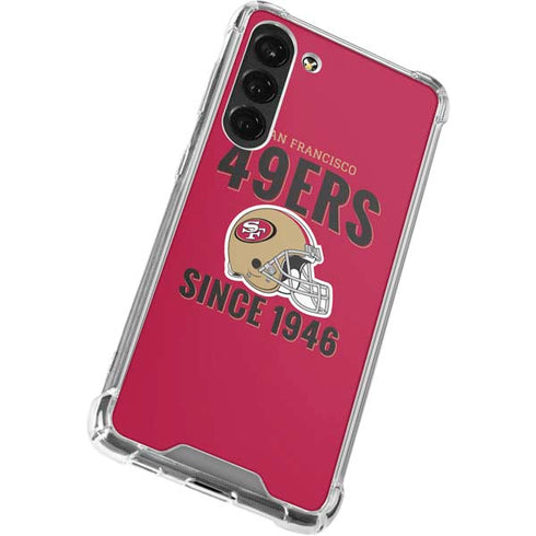 NFL San Francisco 49ers Helmet Galaxy S23 Plus Clear Case