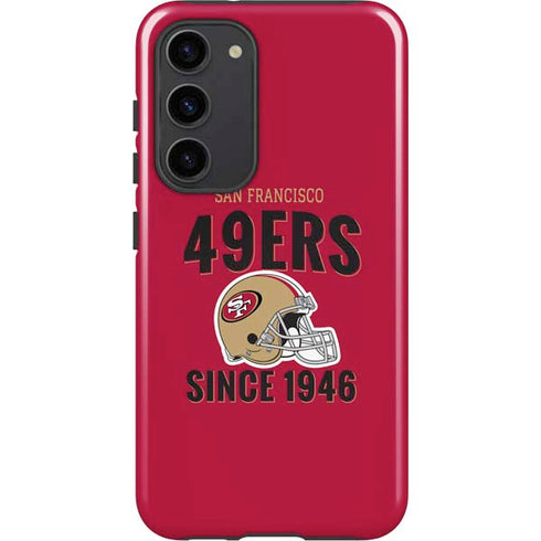 NFL San Francisco 49ers Helmet Galaxy S23 Plus Pro Case
