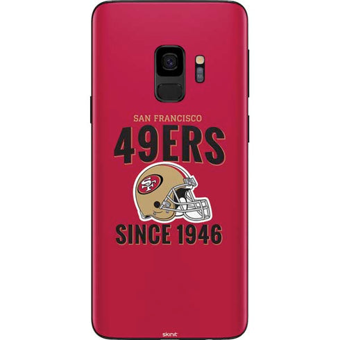 NFL San Francisco 49ers Helmet Galaxy S9 Skin