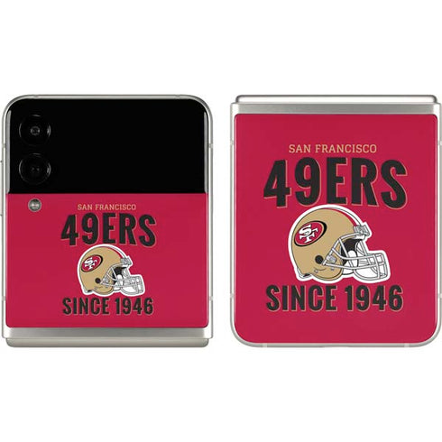 NFL San Francisco 49ers Helmet Galaxy Z Flip3 5G Skin
