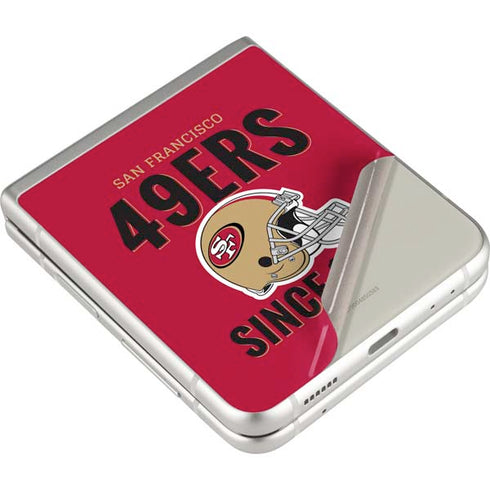 NFL San Francisco 49ers Helmet Galaxy Z Flip3 5G Skin