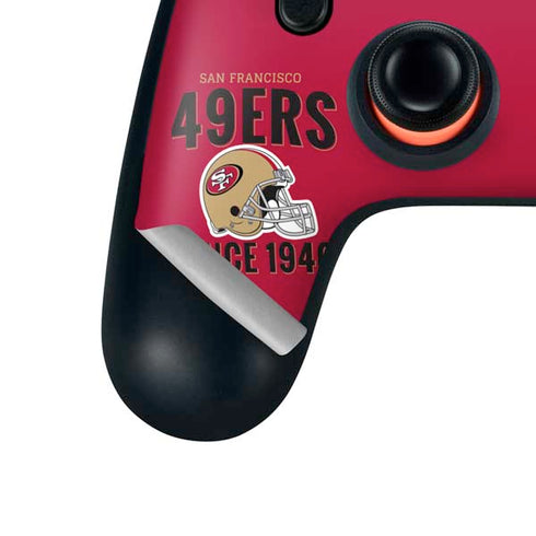 NFL San Francisco 49ers Helmet Google Stadia Controller Skin
