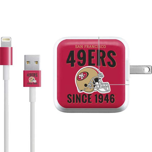 NFL San Francisco 49ers Helmet iPad Charger (10W USB) Skin