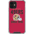NFL San Francisco 49ers Helmet iPhone 12 Clear Case