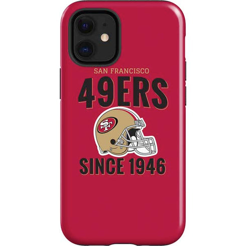NFL San Francisco 49ers Helmet iPhone 12 Mini Impact Case