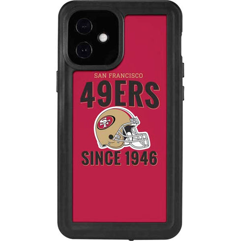 NFL San Francisco 49ers Helmet iPhone 12 Mini Waterproof Case