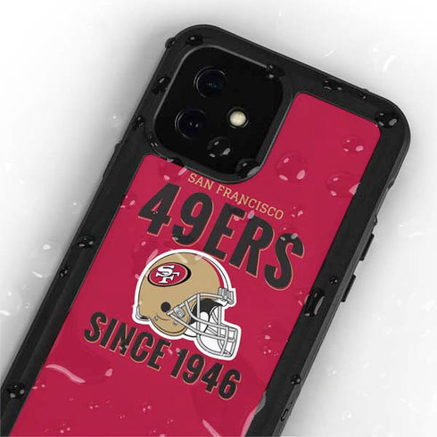 NFL San Francisco 49ers Helmet iPhone 12 Mini Waterproof Case