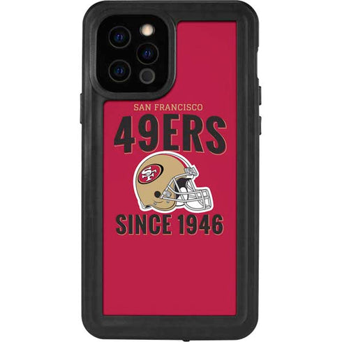 NFL San Francisco 49ers Helmet iPhone 12 Pro Waterproof Case