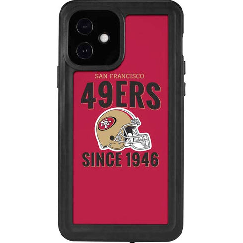 NFL San Francisco 49ers Helmet iPhone 12 Waterproof Case