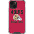 NFL San Francisco 49ers Helmet iPhone 13 Mini Clear Case