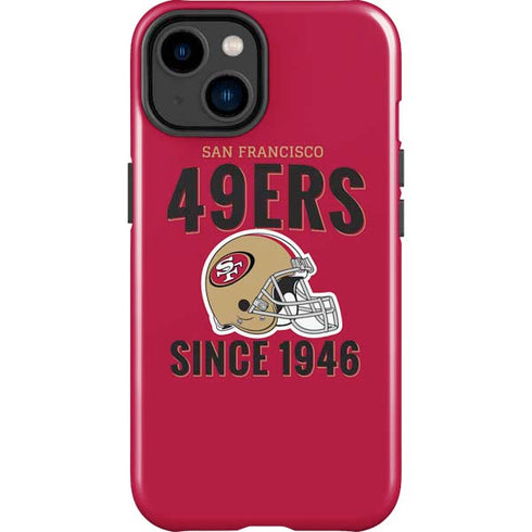 NFL San Francisco 49ers Helmet iPhone 14 Plus Impact Case