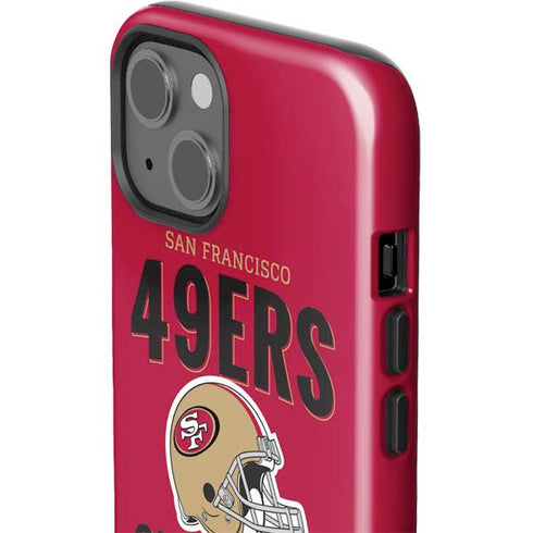 NFL San Francisco 49ers Helmet iPhone 15 Plus Impact Case