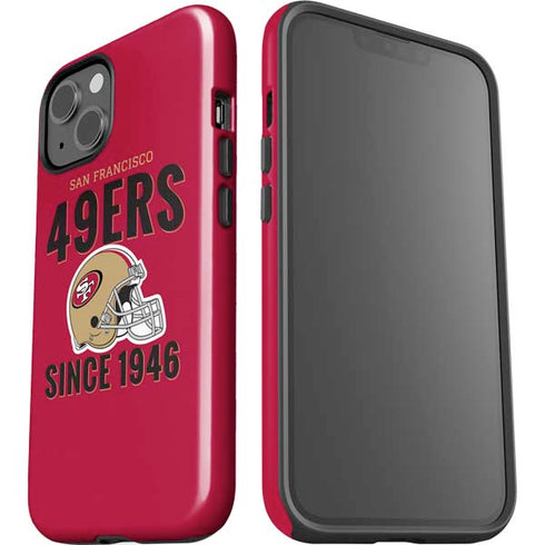 NFL San Francisco 49ers Helmet iPhone 14 Plus Impact Case
