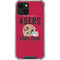 NFL San Francisco 49ers Helmet iPhone 14 Plus Clear Case
